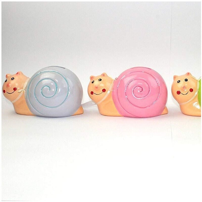 foto del prodotto trade shop salvadanaio lumachina colorato 10cm in ceramica monete porta soldi 