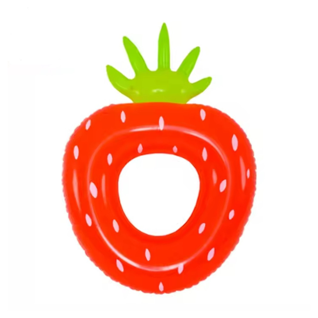 foto del prodotto trade shop salvagente ciambella gonfiabile anello forma di fragola 76x101cm mare piscina 016099 