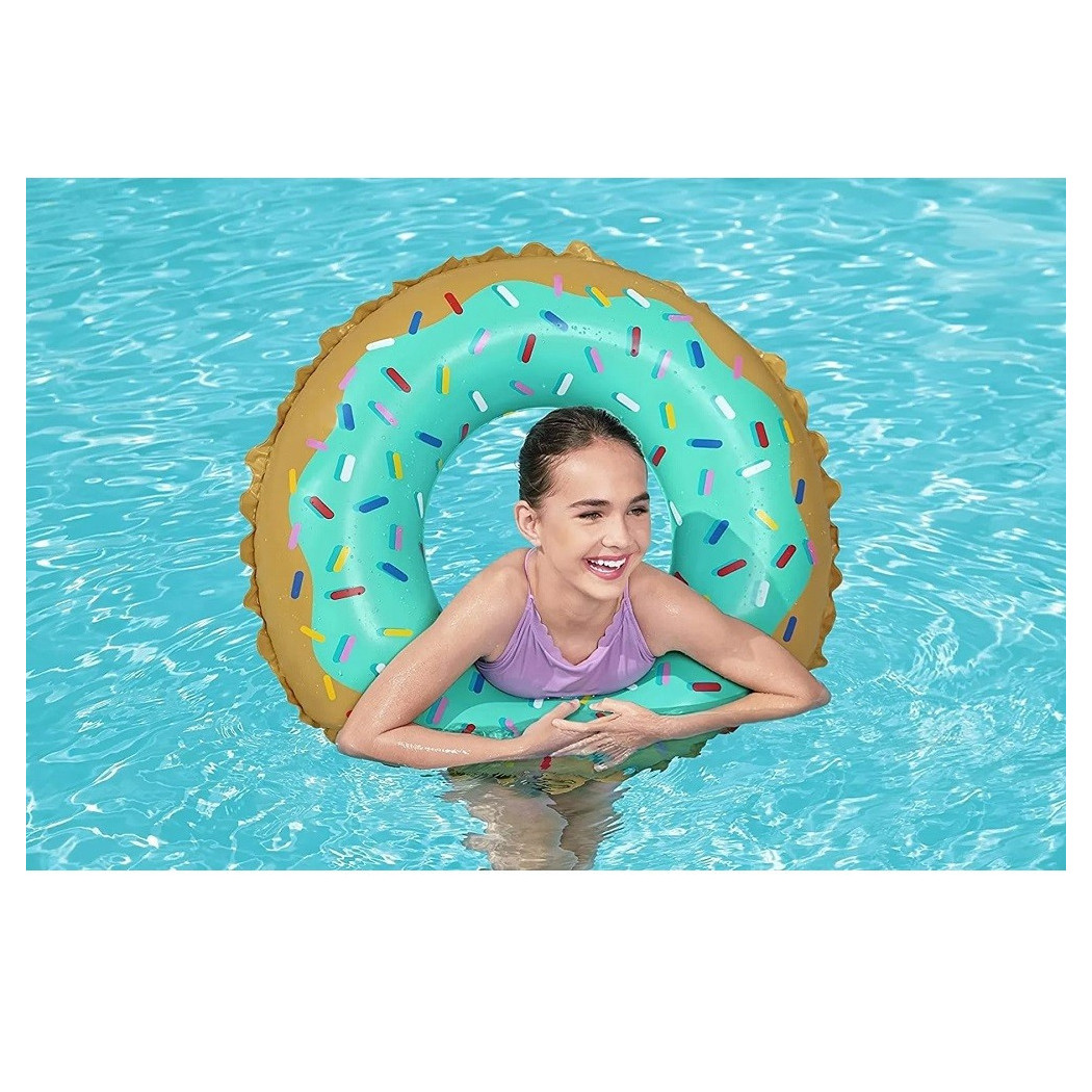 foto del prodotto trade shop salvagente ciambella gonfiabile fashion 91 cm donut dolce per mare piscina 36300 