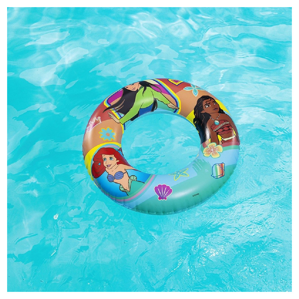 foto del prodotto trade shop salvagente ciambella gonfiabile principesse 56cm per bambini 3 6 anni mare 91043 