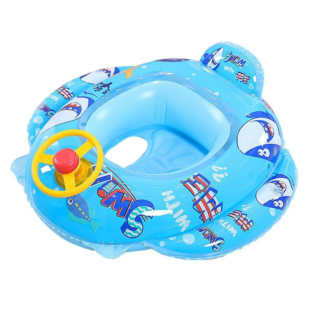 foto del prodotto trade shop salvagente gonfiabile bambini mare con mutandina e schienale 70 cm squalo blu 