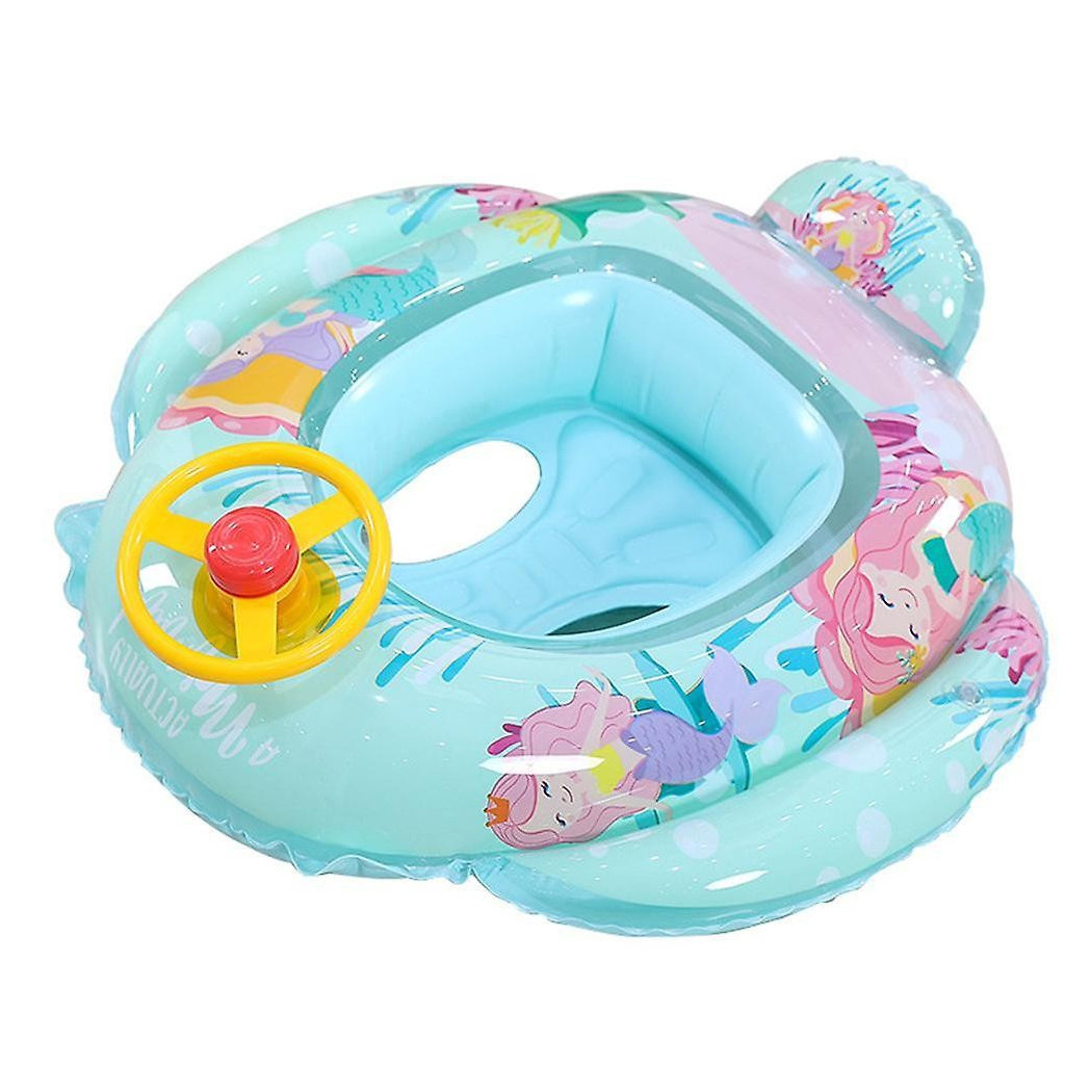 foto del prodotto trade shop salvagente gonfiabile bambini mare con mutandina e schienale 70 cm verde marino 