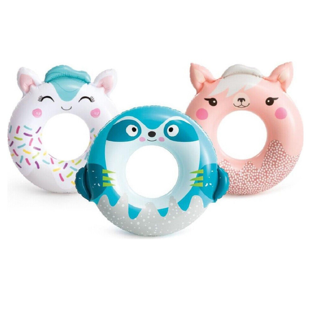 foto del prodotto trade shop salvagente gonfiabile ciambella mare fantasia animaletti carini assortiti 59266 