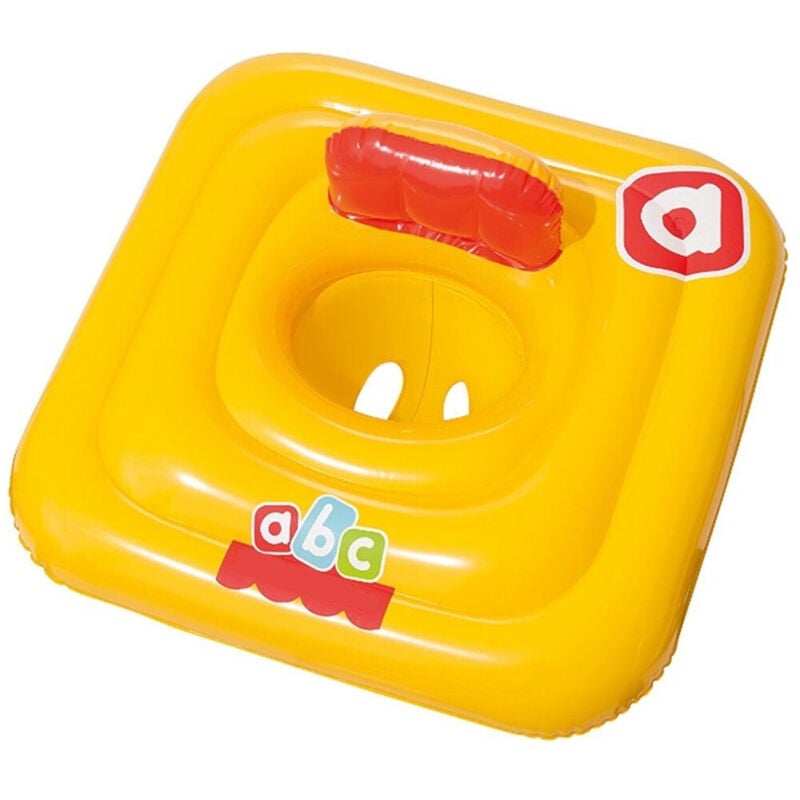 foto del prodotto trade shop salvagente gonfiabile quadrato con mutandina diametro 69 x 69 cm giallo 