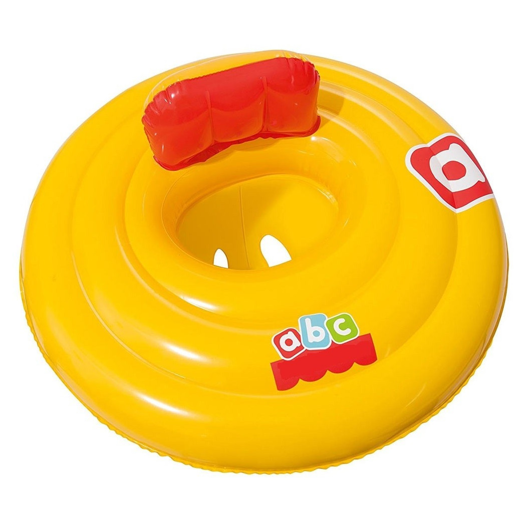 foto del prodotto trade shop salvagente gonfiabile rotondo con mutandina diametro 69 cm giallo 