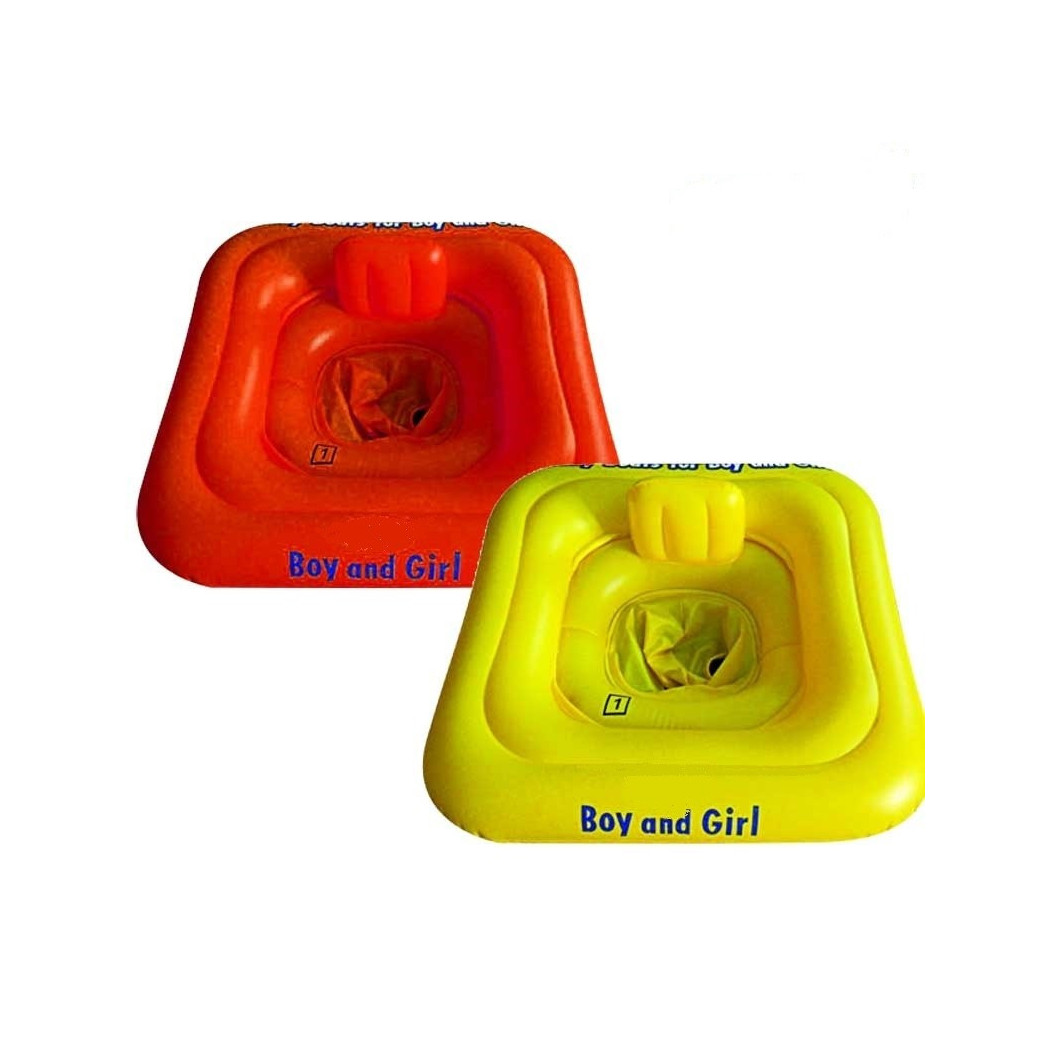foto del prodotto trade shop salvagente per bambini forma quadrata con alloggio gambe antiscivolo 2 colori 