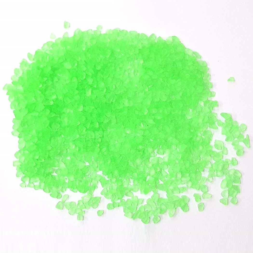 foto del prodotto trade shop sassolini pietre sassi sabbia verde 500g 0728 decorazione acquario 
