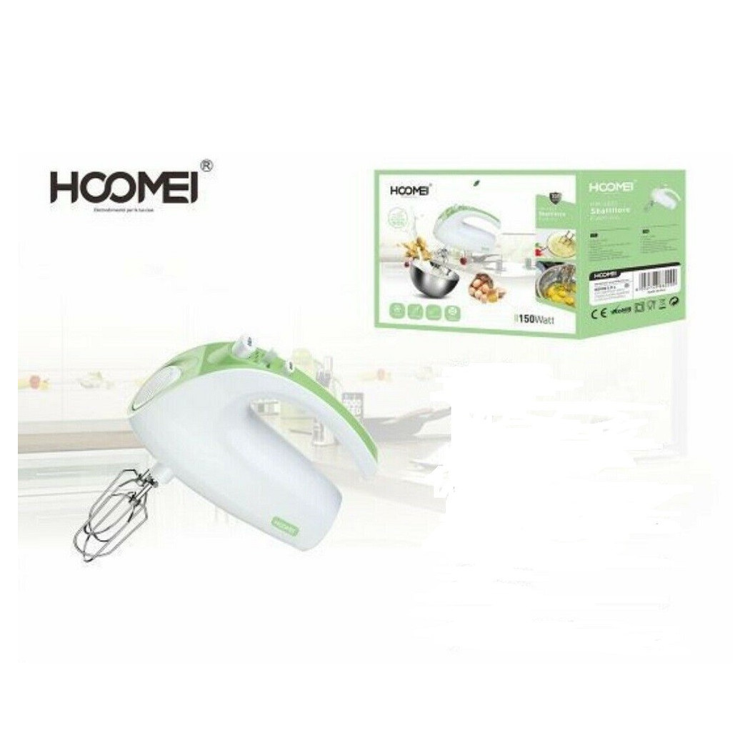 foto del prodotto trade shop sbattitore elettrico 5 velocita 39 frullatore impastatore 150 watt hoomei hm 6855 
