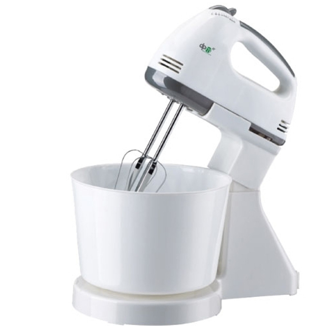 foto del prodotto trade shop sbattitore elettrico con ciotola fissa 2 litri mixer 200w 4 fruste 7 velocita 