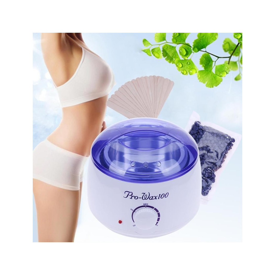 foto del prodotto trade shop scaldacera professionale con termostato e cestello fornello ceretta 100 w cera 