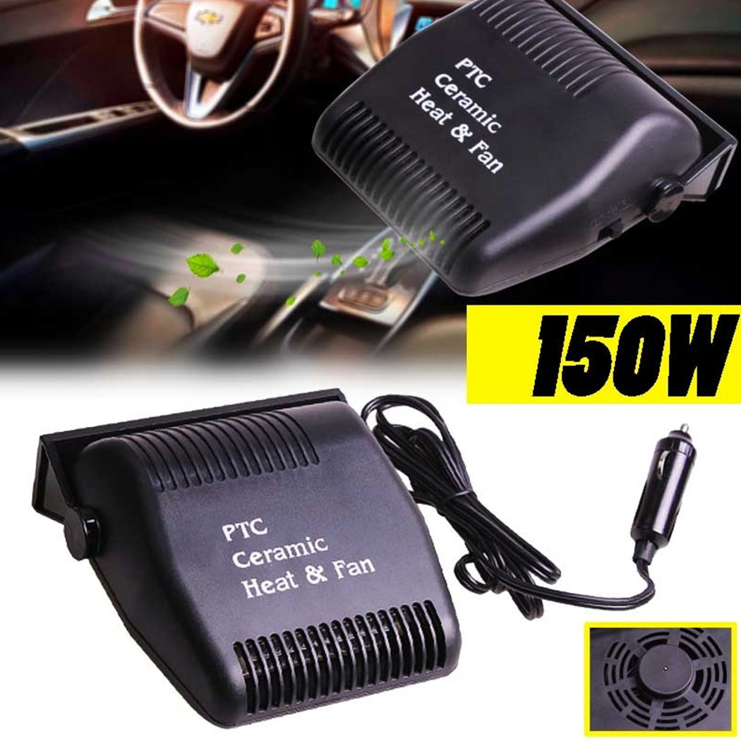 foto del prodotto trade shop scaldino sbrinatore 12v 150w riscaldatore termoventilatore ventilatore auto car 