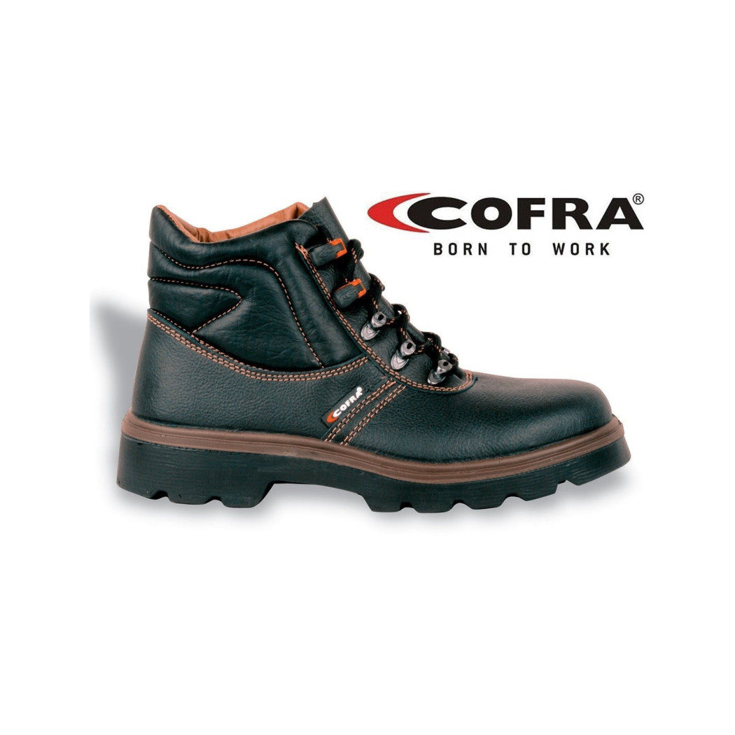 foto del prodotto trade shop scarpe da lavoro polacco pelle nero daino sint. lamina apt cofra new paride 41