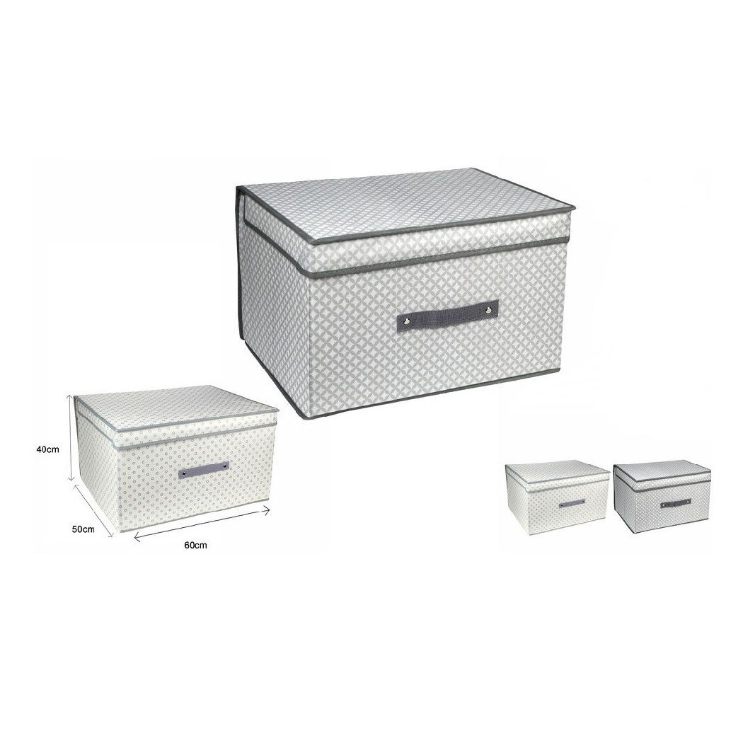foto del prodotto trade shop scatola box salvaspazio portatutto contenitore armadi organizer 60x50x40cm 53030 