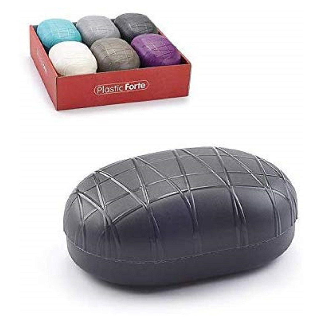 foto del prodotto trade shop scatola portasapone 2pz plastica porta saponetta 11x8x4cm contenitore custodia viaggio 