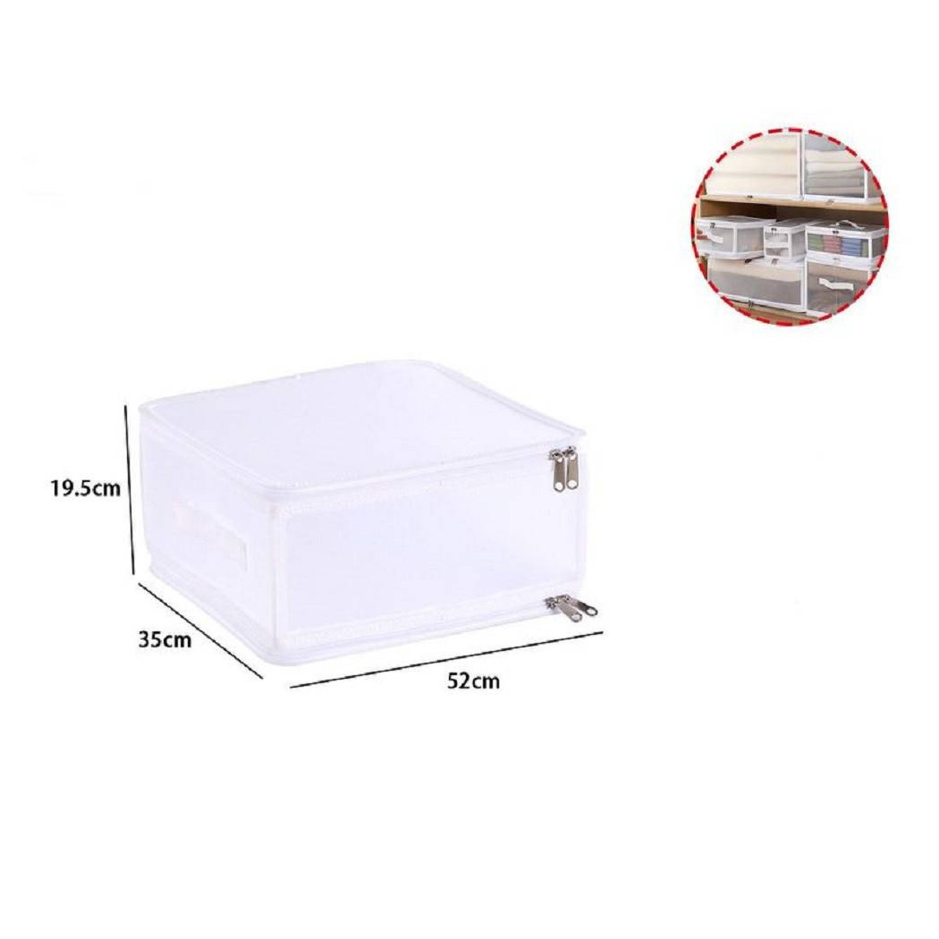 foto del prodotto trade shop scatola salvaspazio portatutto contenitore organizer armadi 52x35x19.5 cm 59975 