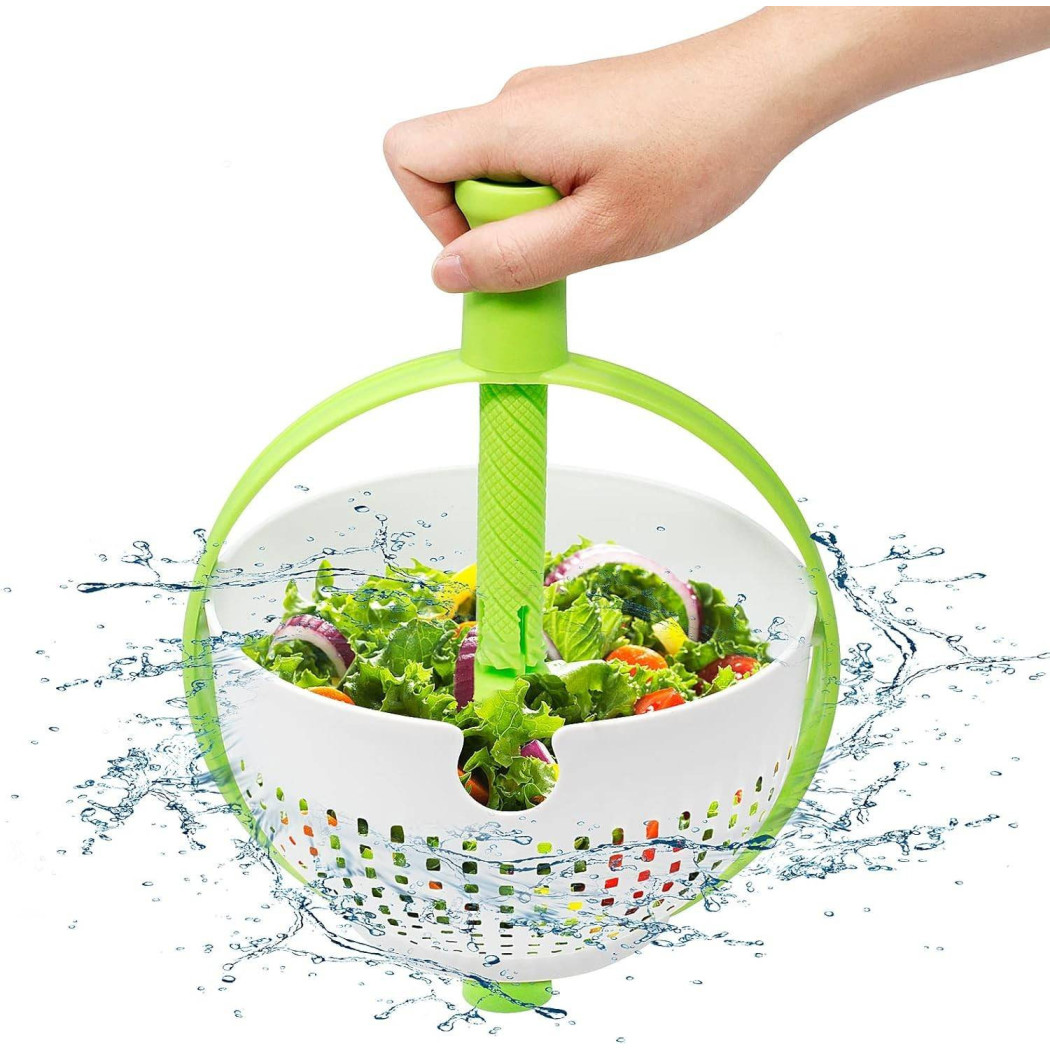 foto del prodotto trade shop scolapasta 2in1 centrifuga per lavare insalata lava frutta e verdura cesto scola 