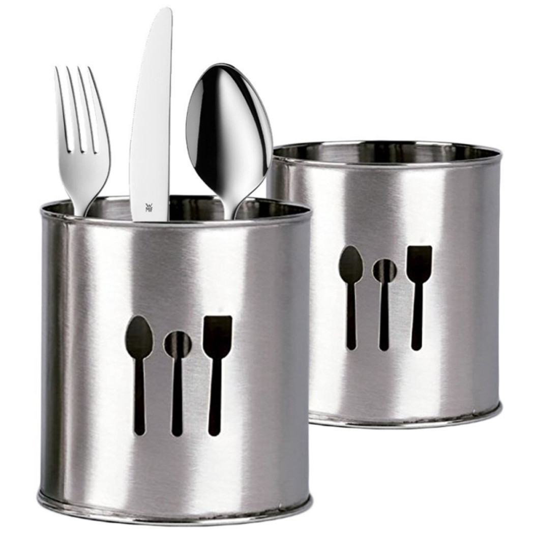 foto del prodotto trade shop scolaposate in acciaio inox portaposate scola porta posate per piano cucina 