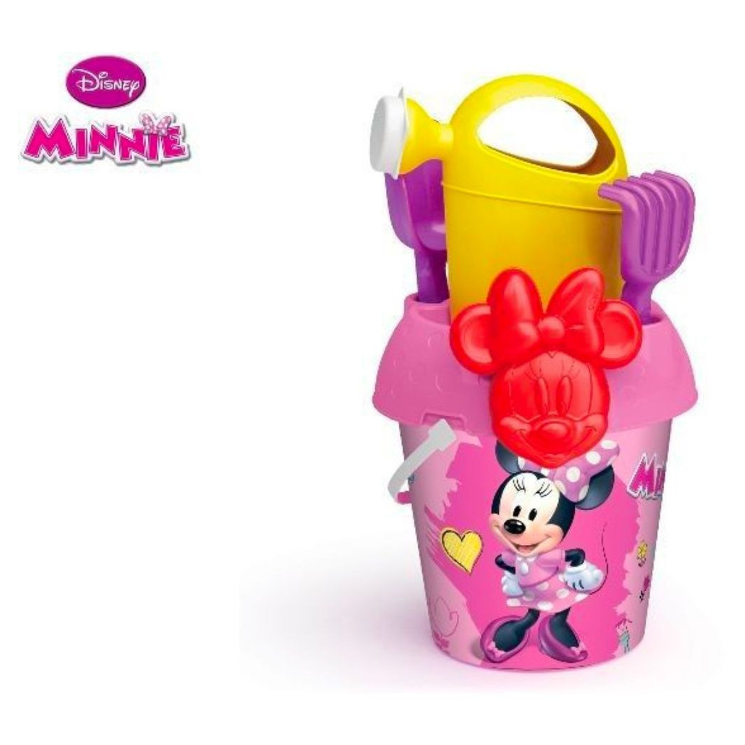 foto del prodotto trade shop secchiello da mare di minnie gioco da spiaggia per bambini con diversi accessori 