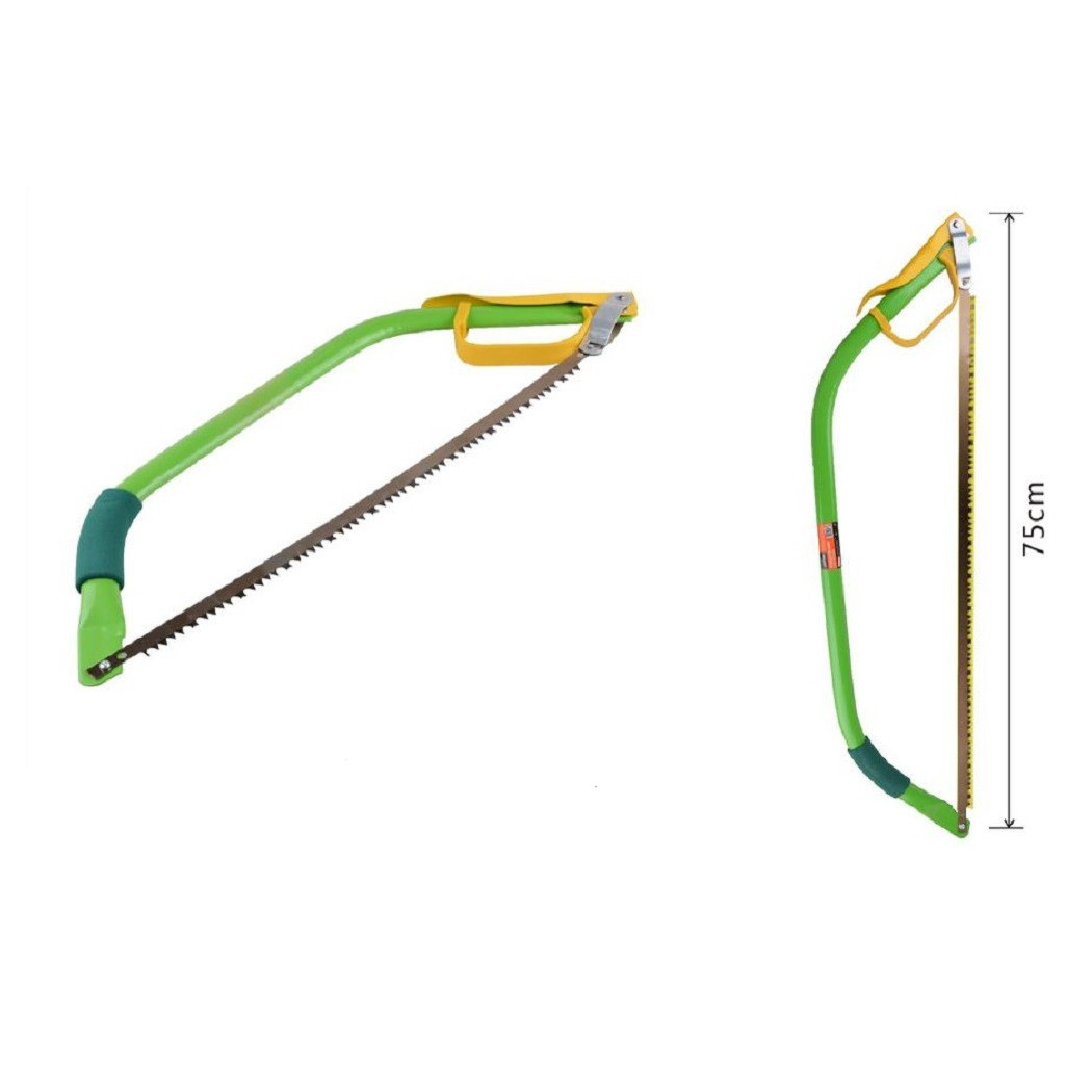 foto del prodotto trade shop - sega seghetto ad arco archetto a mano in acciaio 75cm 30 segaccio taglio 90183 -