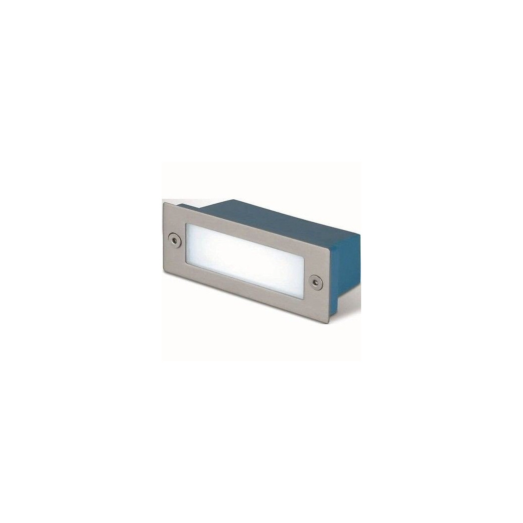 foto del prodotto trade shop segna passi segnapasso calpestabile ip44 a led 3w faretto faro a muro parete bianco caldo 