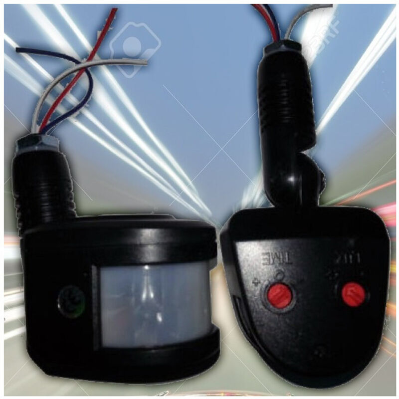 foto del prodotto trade shop sensore di movimento crepuscolare ricambio infrarossi faro led sensori faretto 