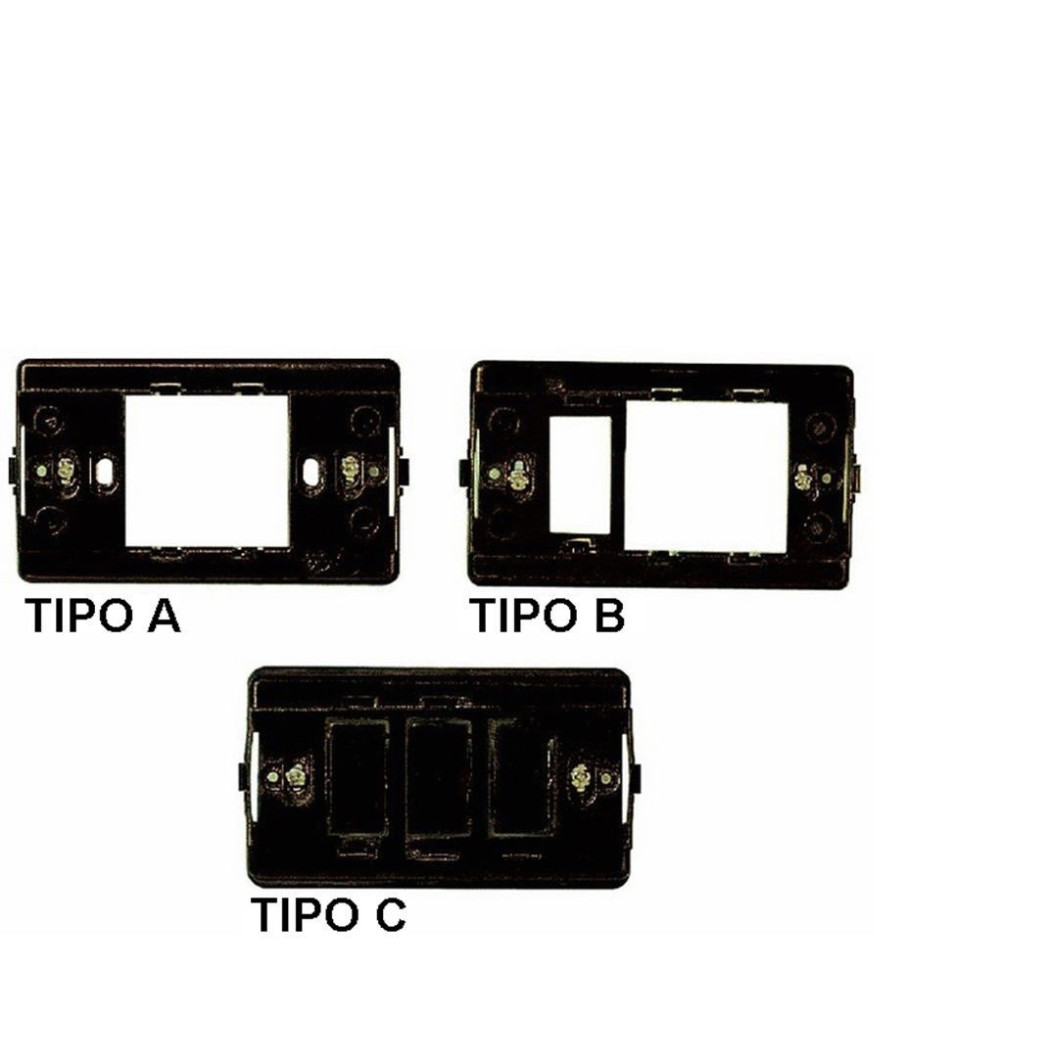 foto del prodotto trade shop serie magic compatibile interruttori bipolari unipolari prese compatibili moduli supporto a