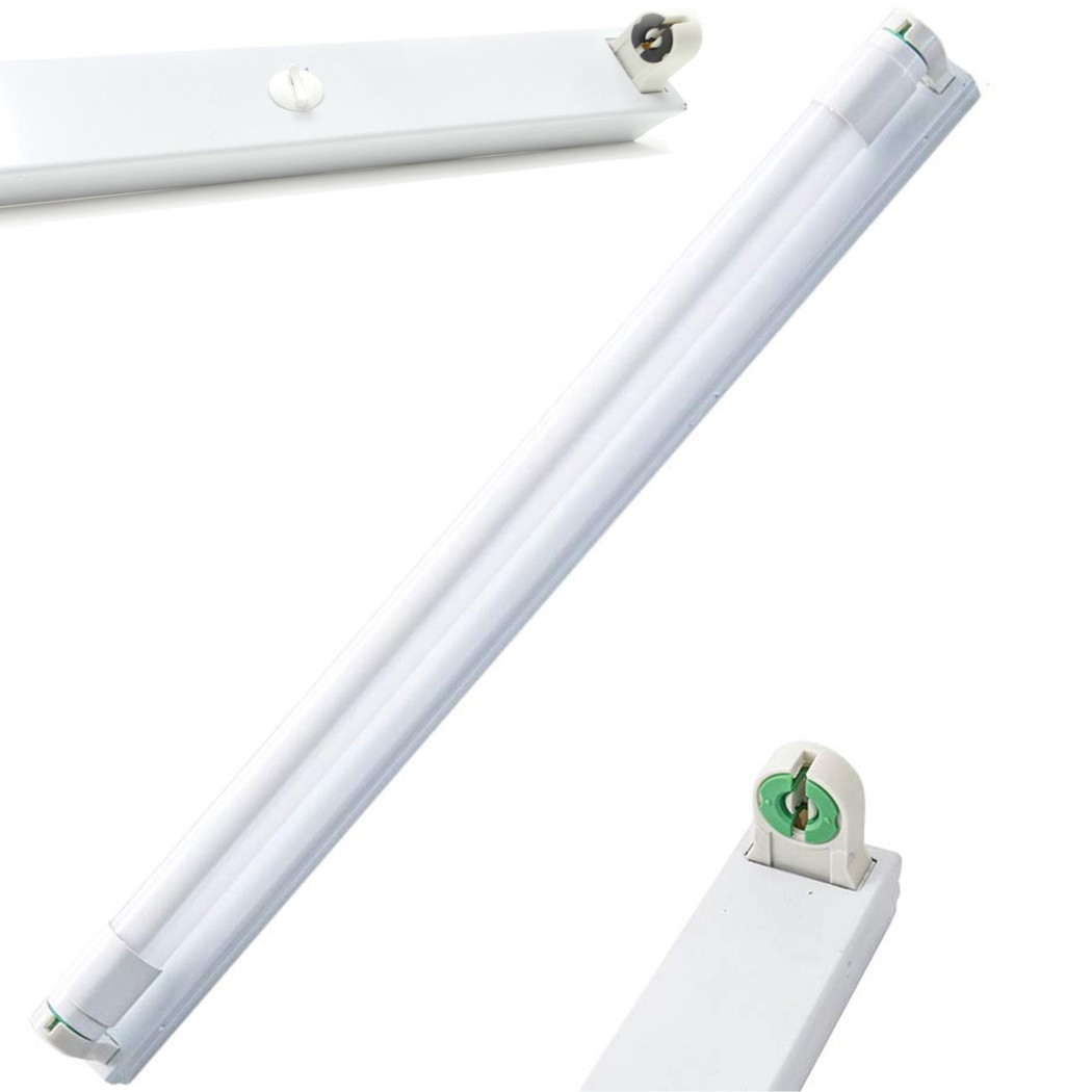 foto del prodotto trade shop set 10 plafoniera plafoniere installazione a soffitto parete per tubi neon a led 150 cm 