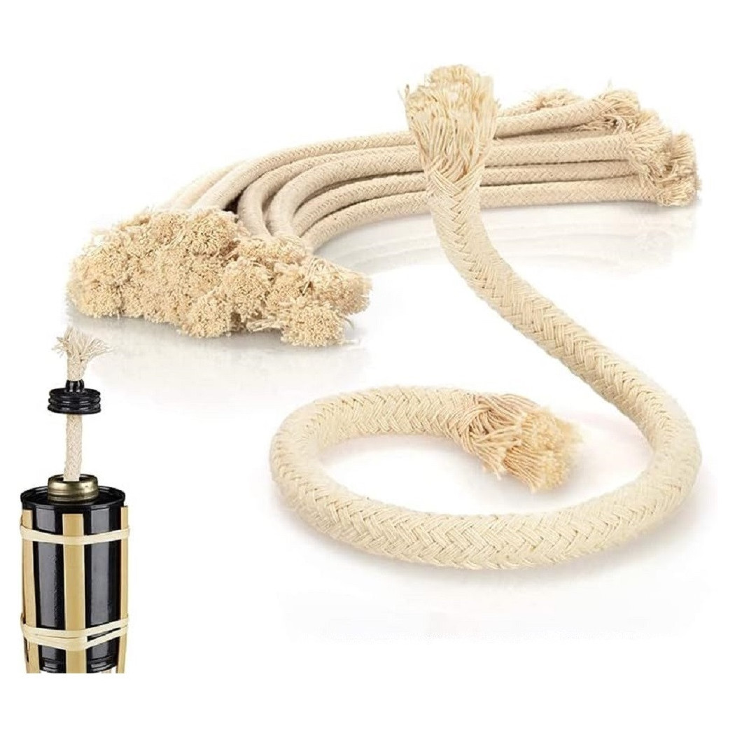 foto del prodotto trade shop set 12 confezioni da 8pz stoppini per torce fiaccole da giardino grn14 ricambi 013456 