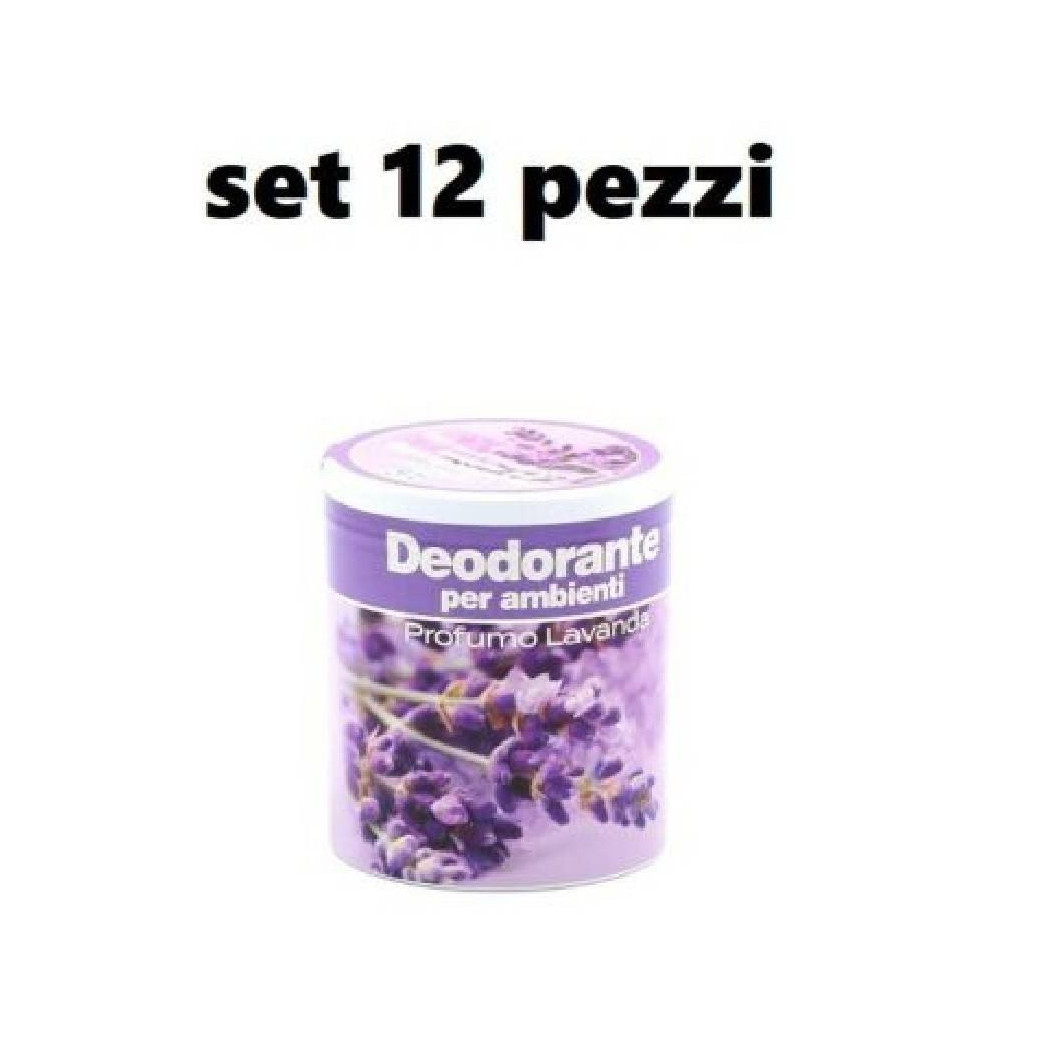 foto del prodotto trade shop set 12 deodoranti barattolo profumo ambiente assorbi odori fragranza lavanda 