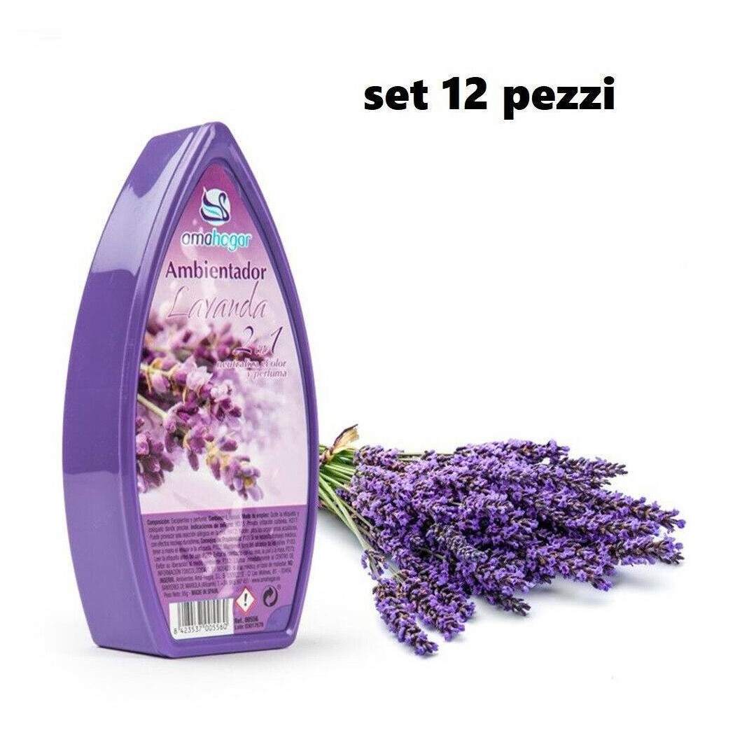foto del prodotto trade shop set 12 deodoranti gel profumo ambiente assorbiodori fragranza lavanda 