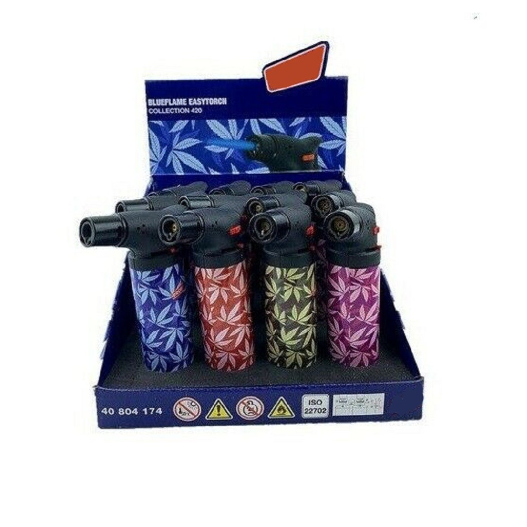 foto del prodotto trade shop - set 12 pezzi accendini accendi gas easy torch foglie cucina fornelli 40804174 -