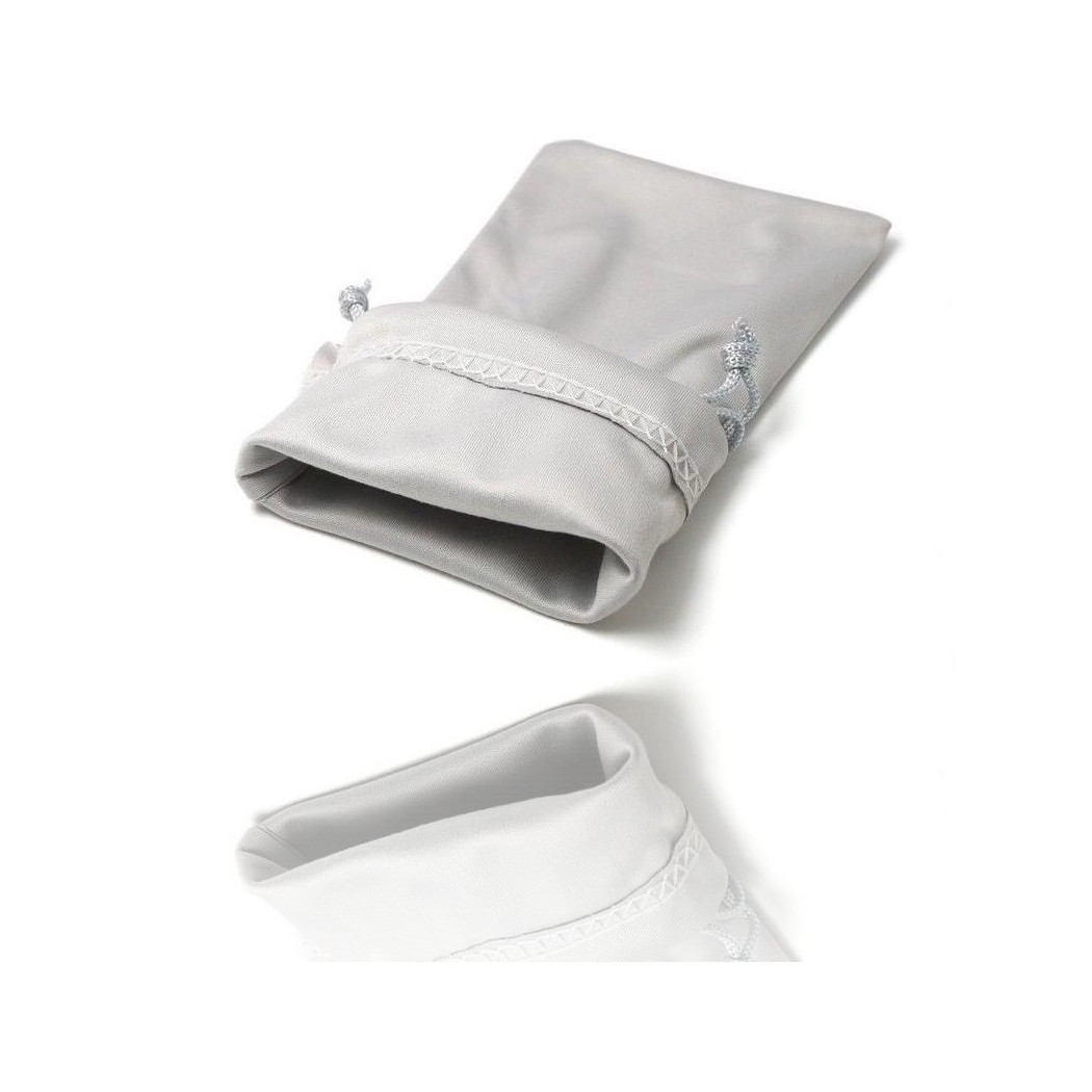 foto del prodotto trade shop set 12 pezzi custodia bustina sacchetto porta occhiali da sole grigia 