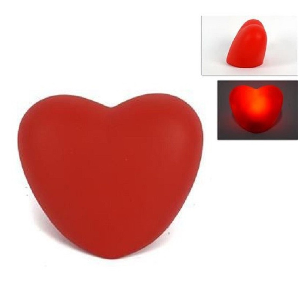 foto del prodotto trade shop set 12 pz cuori cuore rosso luminoso decorazione luce san valentino 6,5x4.5x4cm 