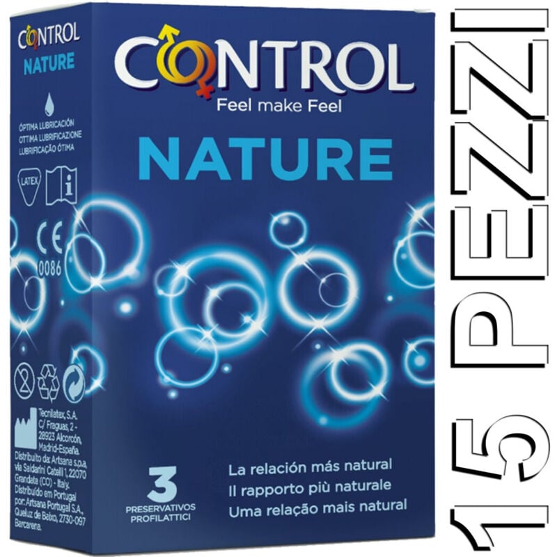 foto del prodotto trade shop set 15 preservativi control nature profilattici condom adapta anatomici classici 