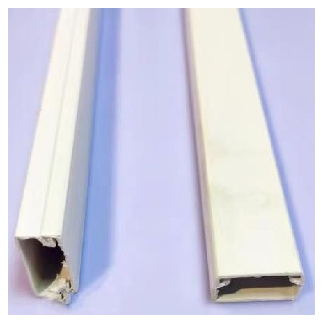 foto del prodotto trade shop set 2 canalina passacavo singola 2 metri 20 x 10 mm bianco canale singolo 60770 
