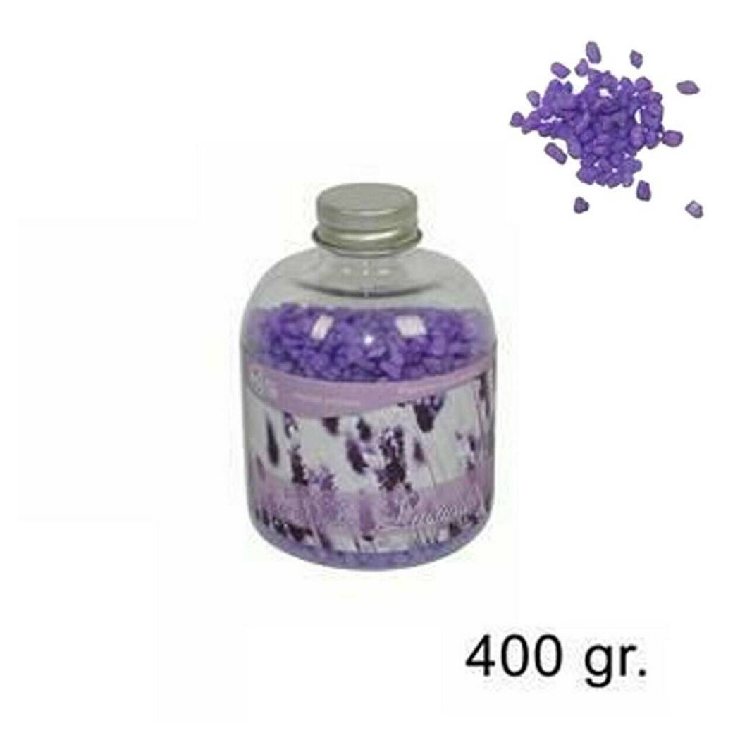 foto del prodotto trade shop set 2 pezzi pietrisco profumato bottiglia 400gr fragranza lavanda decoro pietra 