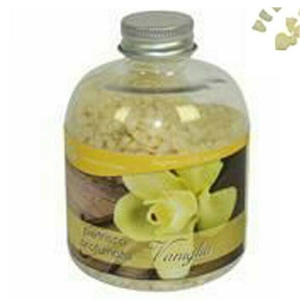 foto del prodotto trade shop set 2 pezzi pietrisco profumato bottiglia 400gr fragranza vaniglia decoro pietra 
