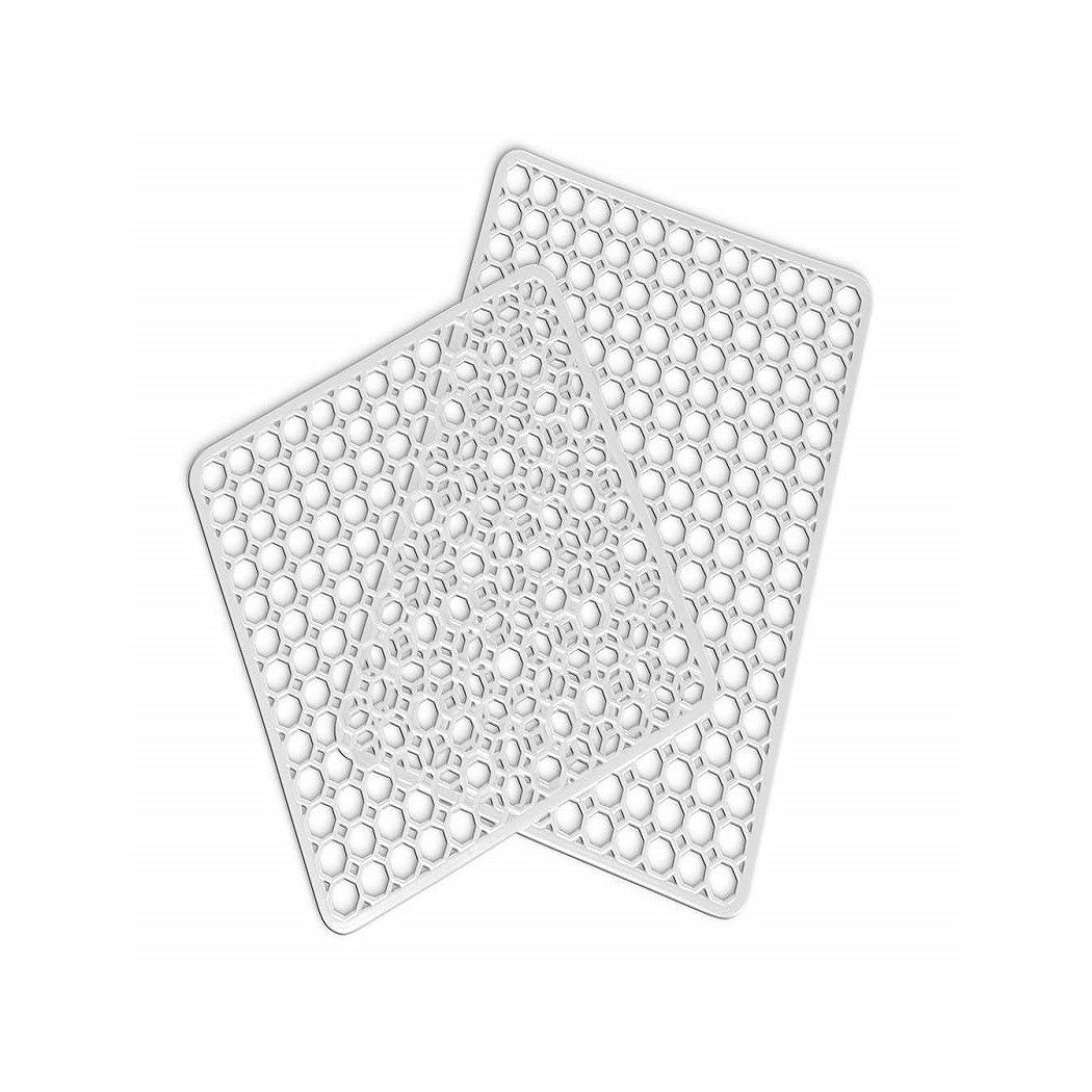 foto del prodotto trade shop set 2 tappetini lavello scolapiatti 33x38cm anti scivolo cucina piatti plastica 