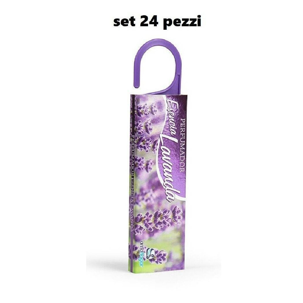 foto del prodotto trade shop set 24 pezzi antitarmico anti tarme profumato con gancio deodorante lavanda 