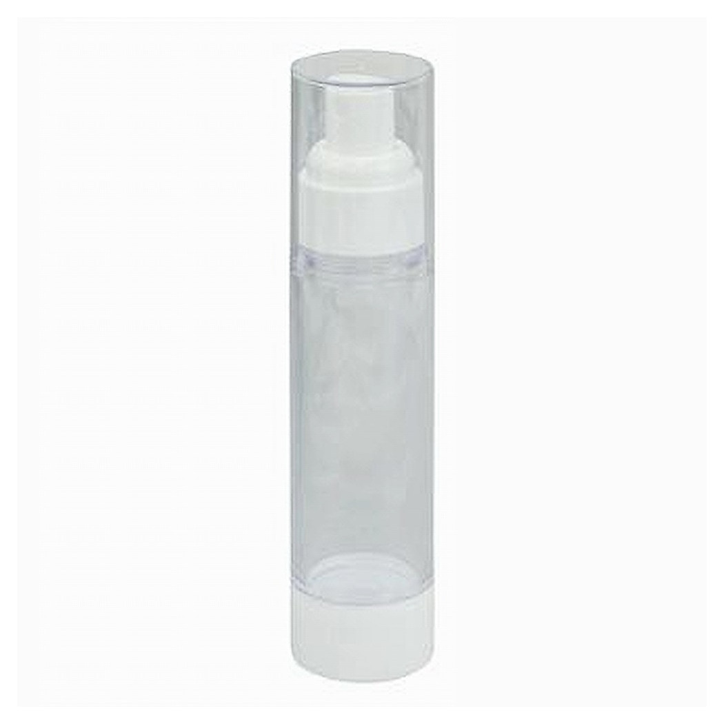 foto del prodotto trade shop set 2pz bottiglia da viaggio vuota flacone per pompa airless a spray 50 ml 79405 
