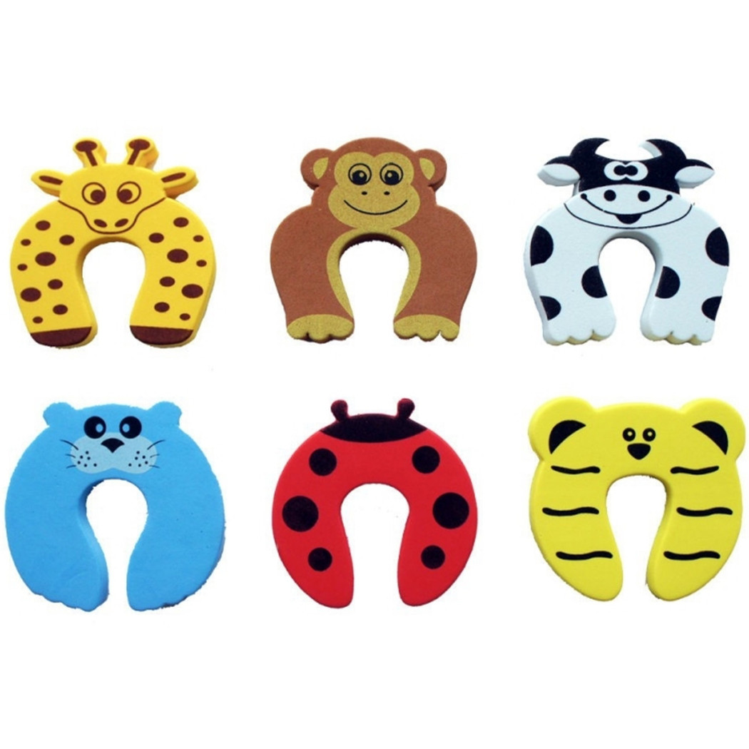 foto del prodotto trade shop set 2pz fermaporta ferma porta blocca protezione dita bambini animali animaletti 