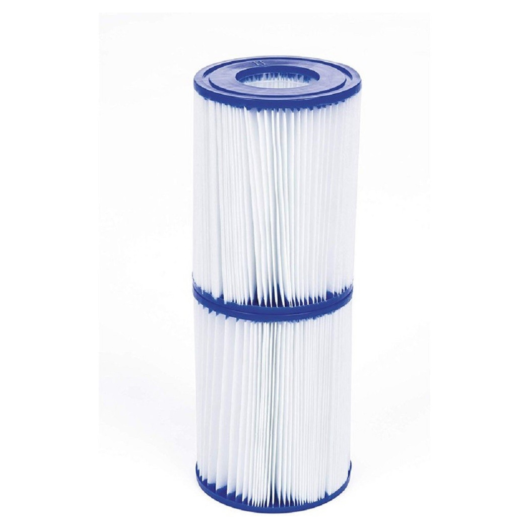 foto del prodotto trade shop set 2pz filtro cartuccia ii per pompe da 2.006 3.028 lt h ricambio piscina 58094 