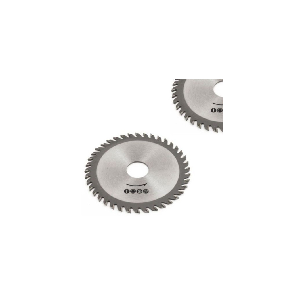 foto del prodotto trade shop set 2pz lame disco per seghe circolari taglio legno smerigliatrice 115 mm 30t 
