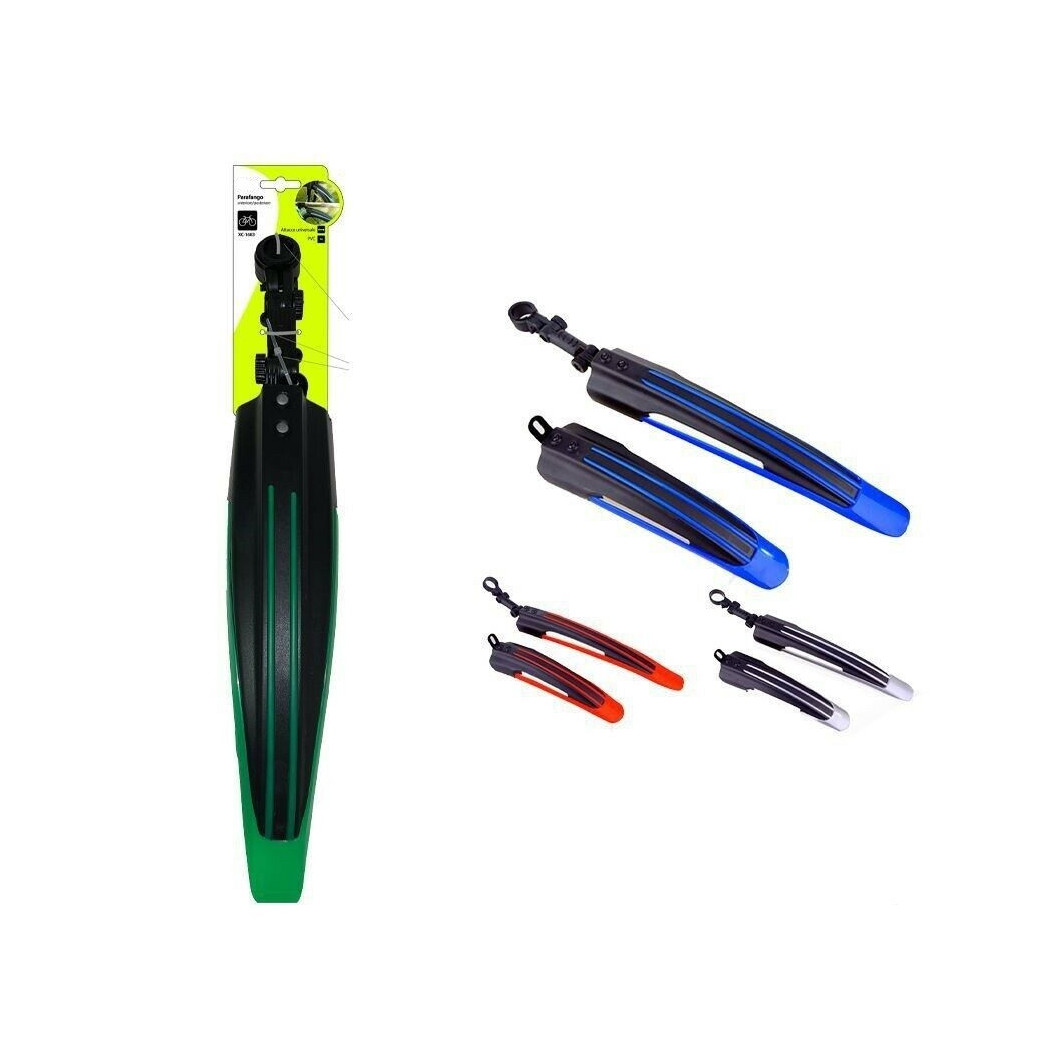 foto del prodotto trade shop set 2pz parafango pvc anteriore posteriore universale per bici bicicletta xc1683 