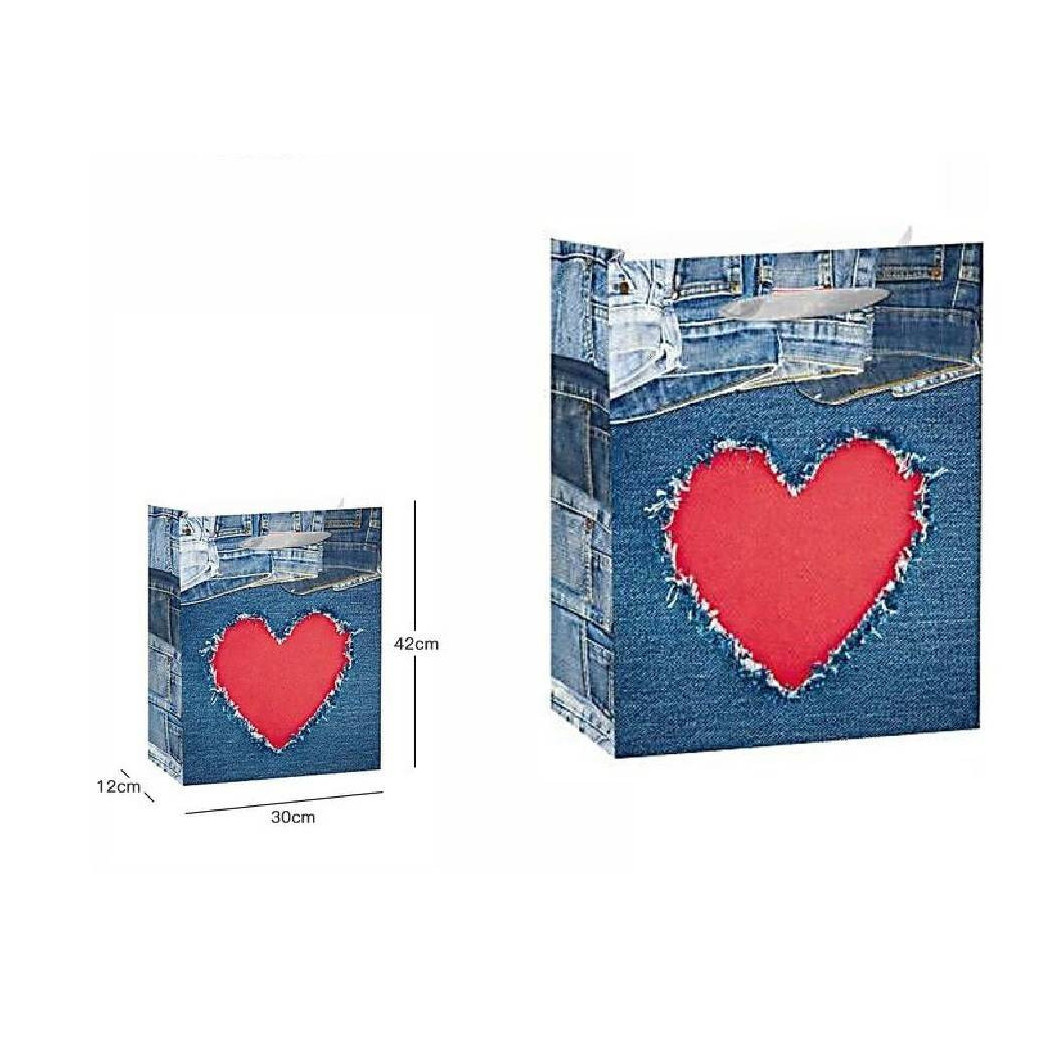 foto del prodotto trade shop set 3 pz buste busta da regalo sacchetto borsa 30 x 42 x 12cm 63975 vari modelli 