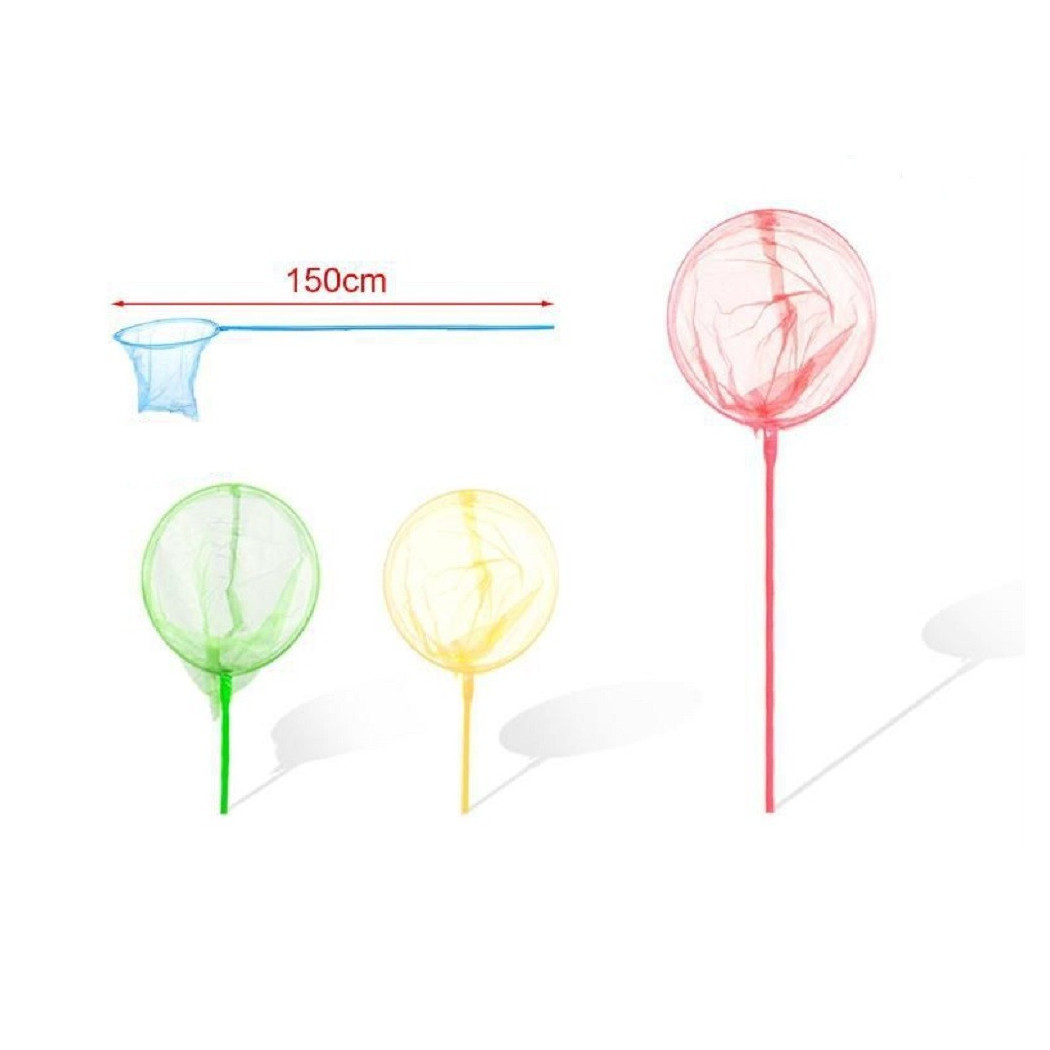 foto del prodotto trade shop set 3 pz retino da pesca guadino bambini adulti 150 cm colori assortiti 5200388 