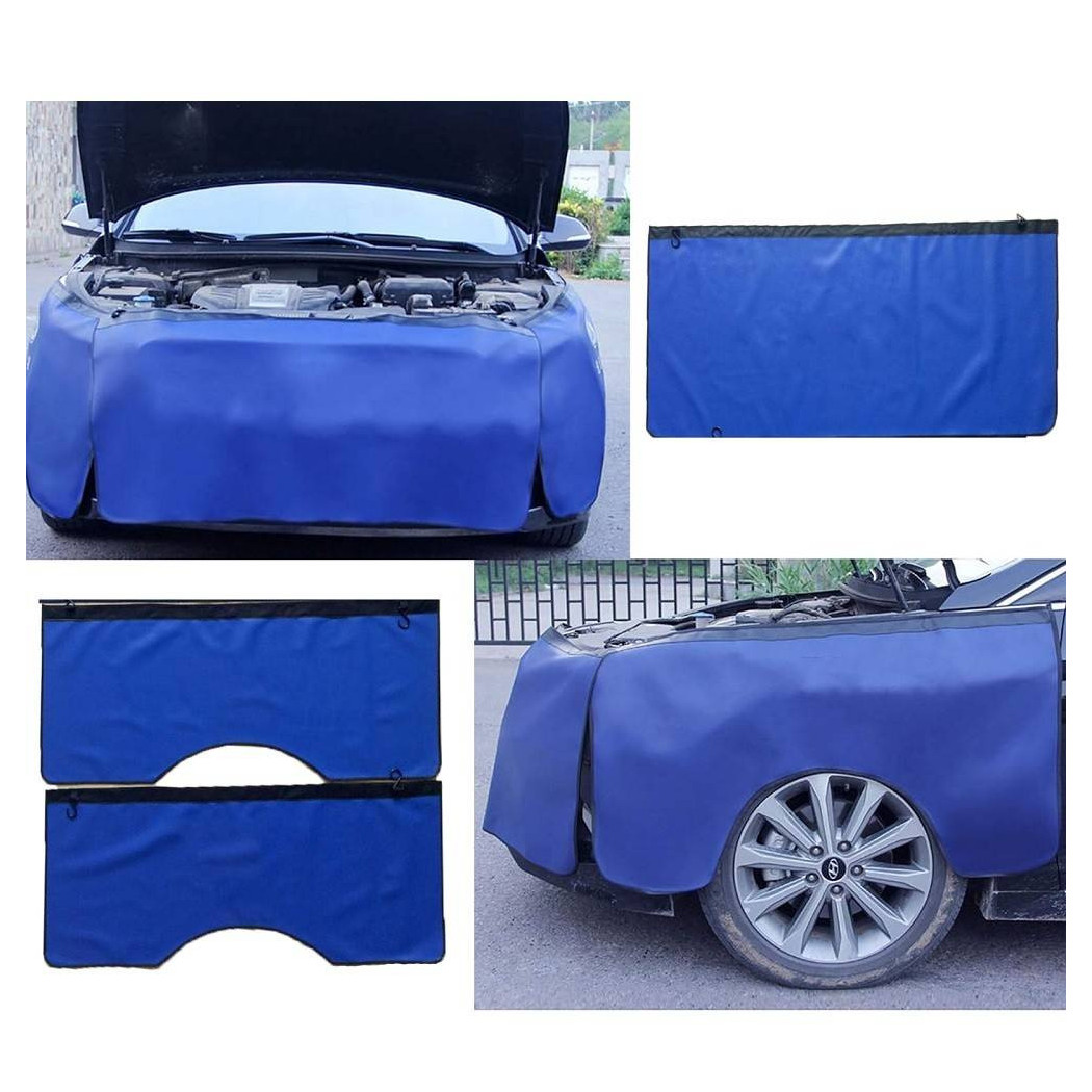 foto del prodotto trade shop set 3pz copertura parafango auto telo protezione carrozzeria rivestimento protettivo 