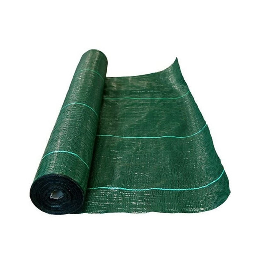foto del prodotto trade shop - set 3pz rete telo pacciamatura anti erba orto giardino serra 1x10mt resistente 222251 -