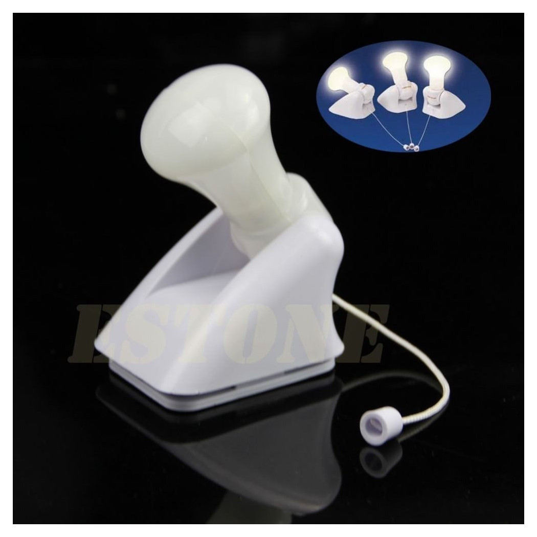 foto del prodotto trade shop set 4 luci led lampadine bulb portatili senza fili handy armadio interruttore 