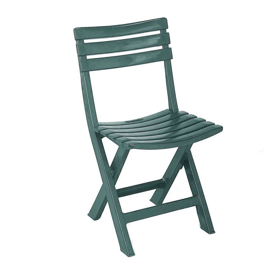 foto del prodotto trade shop set 4 pz sedia pieghevole da esterno verde da giardino campeggio patio lounge 020775 